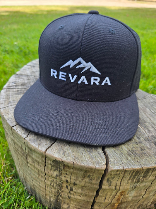 REVARA Ridgeline Flatbill - Black