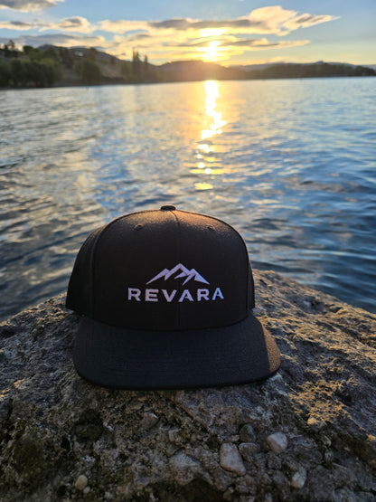 REVARA Ridgeline Flatbill - Black