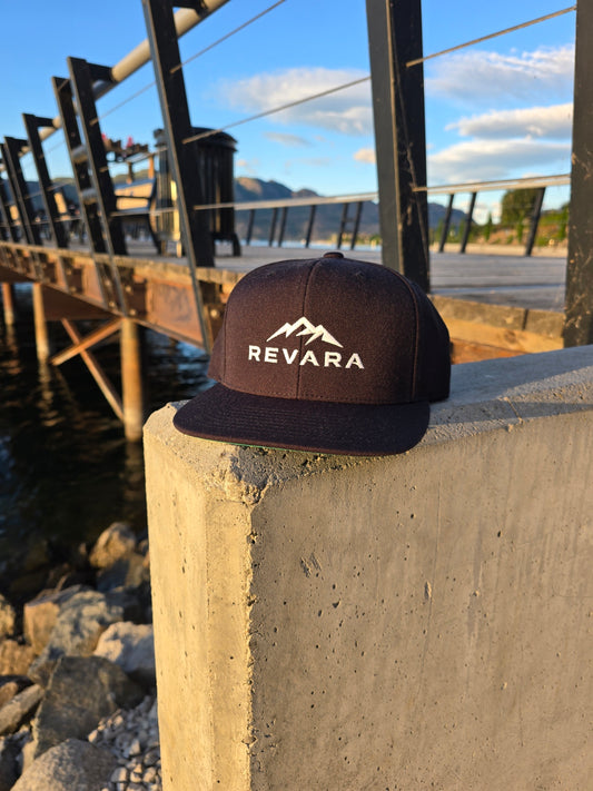 REVARA Ridgeline Flatbill - Black